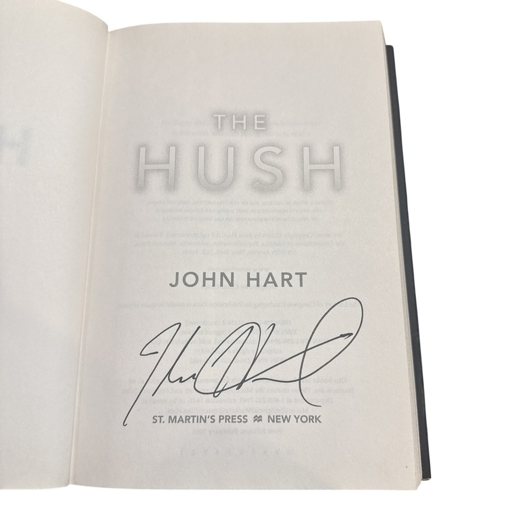 The Hush : A Novel by John Hart (2018, Hardcover) SIGNED - Picture 5 of 5